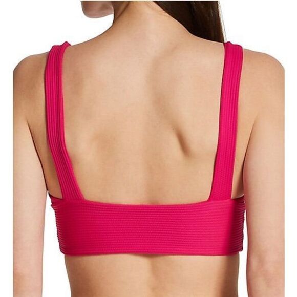 NWT L*Space Into The Tropics Fisher Swim Top Pink - Picture 2 of 7